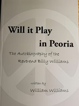 A book cover with the title of will it play in peoria.