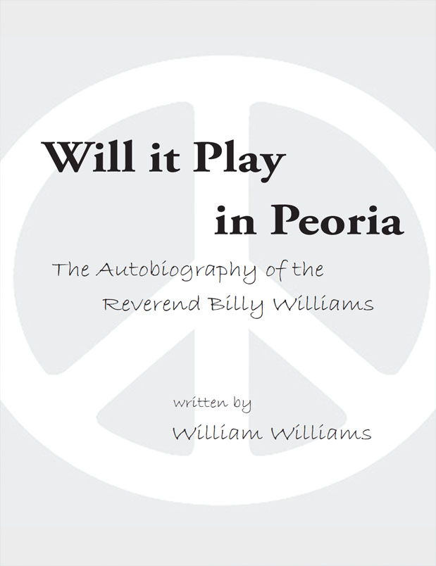 A book cover with the words " will it play in peoria " written on top of it.